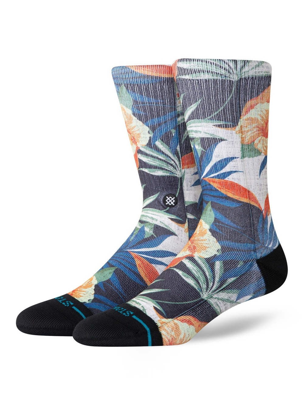 Stance Kids Floral Crew Socks - Black Multi